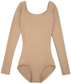 Capezio Girls' Team Basics Long Sleeve Leotard. Size Large