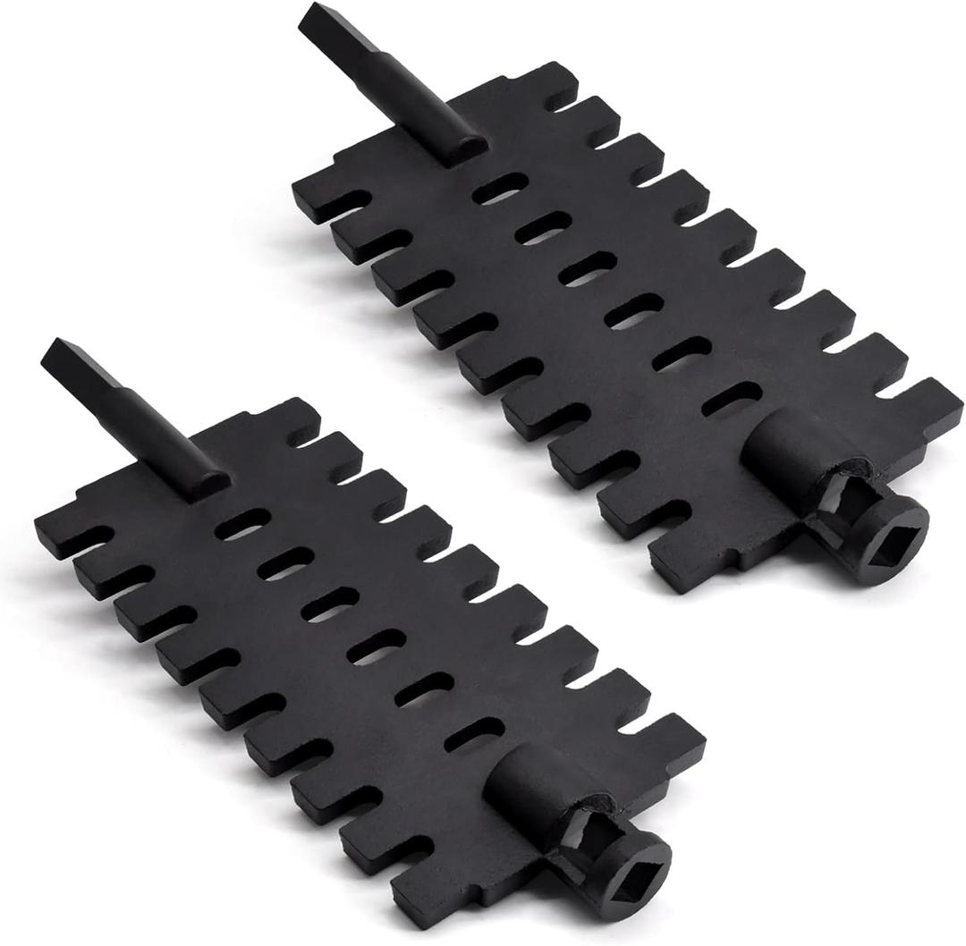 Adviace 40257 Shaker Grate Replacement for US Stove Hot Blast 1500, 1557M, Ashley 22AF and Vogelzang Norseman 1500, 2500 Wood Coal Furnaces. (2 Pack)