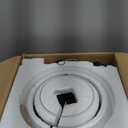 WUZUPS Chandelier Rustic Farmhouse Industrial Round Ceiling Pendant LED Light Fixture with Clear Glass Shades for Dining Room Kitchen Island Foyer Entryway, H 17" x W 13.4", E26 Base, Black