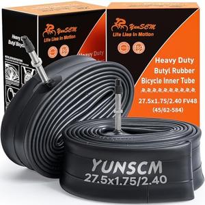2-PCS 27.5" Heavy Duty Bike Tubes 27.5x1.75/2.40 FV48MM Presta Valve 45/62-584 Inner Tubes Compatible with 27.5x1.75/1.90/1.95/2.10/2.125/2.20/2.25/2.30/2.35/2.40 Bike Bicycle Tires Tubes