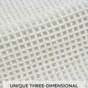 Waffle Bath Mat, Super Absorbent Non Slip Bath Mat Ultra Soft Bathmat Machine Washable Bath Rugs with Tassels, Beside Tub, 18" x 30", White