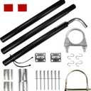 Generator Exhaust Venting System Extension Kit Compatible with RV Exhaust Systems with Pipe Diameters Ranging From 1" to 2" 44461