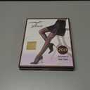 2 x ZIHUA 2 Pairs Sheer Tights for Women, 20 Denier Control Shaping Nylon Ladies Clear Pantyhose S-XL Black Nude (Medium)