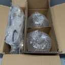 KCO Phansthy Vintage Glass Wall Sconce, Hanging Wire Indoor Wall Lamp, 5.9" Globe Wall Lighting Fixture Adjustable Hanging Cord, Home Decor Art Wall Light Hardwired Farmhouse Wall Sconce (Black)