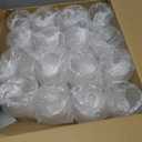 FOCUSLINE 32 Pack Plastic Wine Glasses Stemless, 12 Oz Crystal Clear Disposable Wine Cups, Reusable Plastic Wine Glasses for Parties Weddings, Shatterproof Recyclable and BPA-Free