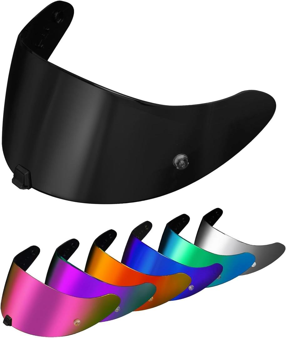 PSLER Helmet Visor for R420 - R420 Helmet Visor Helmet Face Shield Helmet Accessories Replacement for R420,Dark Black Grey