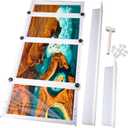 Kalinta Epoxy Mold with Divider Adjustable- 47x19.5x3in No-Seal Resin Plastic Mold Integrated Clamping System - Perfect for Beginners & Experienced Artists - Ideal for Creative Resin Art Projects