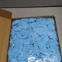 IPOPU Artificial Rose Flower Heads, 100 Pcs Real Looking Sky Blue Foam Fake Roses for DIY Wedding Baby Shower Centerpieces Arrangements Party Tables Home Decorations (Sky Blue, Stemless)