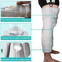 Three-Panel Knee Immobilizer & Knee Stabilizer - Leg Support Splint for Knee Pre-and Postoperative Injuries & Instabilities - Straight Leg Brace with Shoulder Strap to Prevent Sliding (18")