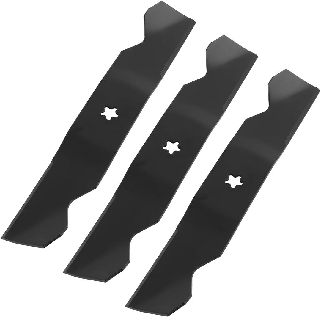 187254 187256 Medium Lift Blades for 532187254 532187256 539112053 Compatible with Husqvar na RZ5424 RZ5426 Z254 LGT2554 LGT2654 YTH24V54 YTH26V54 GTH26K54T 54" Deck Lawn Mower