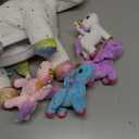 Hollowfly 5 Pcs Fly Unicorns Plush Toy Gift Set 15.7" Mom Unicorns with 4 Cute Babies Stuffed Animal in Zippered Back Nurturing Plushies Toy Set for Kid Adults Birthday Party Favors Gifts