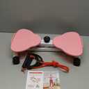 Waist Twister Machine Exercise, Ab Twist Board with 300 lbs Weight Capacity, Abs Workout for Slim Waist and Core Ab Exercise, Noiseless Home Gym Equipment for Women Men(Pink)