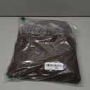 Runcati Mens Casual Corduroy Pants Elastic Waist Straight Leg Slacks Drawstring Loose Fit Trousers (X-Large, Brown)