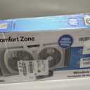 Comfort Zone 9-Inch 3-Speed Reversible Twin Window Fan Dual Blade Window Exhaust Fan with Auto-Locking Expanders, 22.25" to 33" Wide Tabletop Feet & Removable Bug Screen included