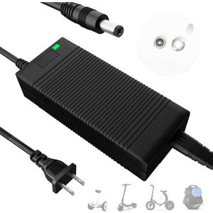 EVAPLUS 54.6V Smart Charger for 48V Lithium Batteries - UL Certified, Fast Charging with Multi-Safety Protection, Compatible with Electric Bikes/Scooters, DC 5.5 * 2.5/2.1mm Connector