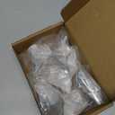 Alzassbg 6 Pack Brushed Satin Nickel Cabinet Knobs, 1.3 Inch(32mm) Kitchen Cabinet Hardware Rectangle Knob for Cupboard and Drawer AL6071SN