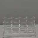SANRUI Vertical Business Card Holder - Acrylic Clear Desktop Display Stand for Office, Home & Exhibition - Sleek Design, Durable, Easy Access,Professional Card Storage, 12 Slots
