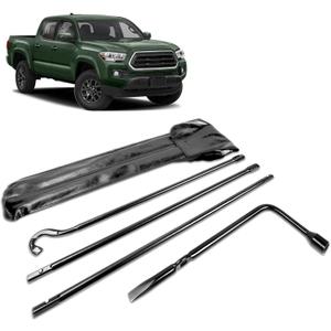 Spare Tire Tool Kit with Tire Jack Handle and Wheel Lug Wrench 2005-2022 Tacoma Spare Tire Removal Tool Kit