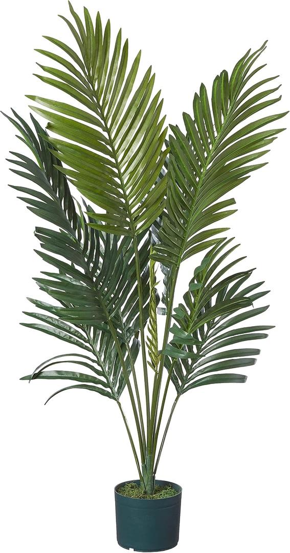 Nearly Natural 5295 4ft. Kentia Palm Silk Tree,Green