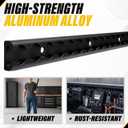 4ft Aluminum L-Track Rail, 4Pcs L Track Tie Down System for Truck