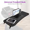 KELIXU 39" Treadmill Desk Attachment, Universal Walking Laptop Holder Desk Ergonomic Platform Workstation for Treadmill with Cup Holder, Laptop/Tablet Stand