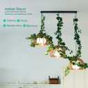 Dallisten 3 Strands Odorless Artificial Ivy Vines Kit, 71" Silk Ivy Garland with Green Leaves, Fake Hanging Plants Greenery Decoration for Bedroom, Windows, Walls, Wedding, Outdoor Decor (Green)
