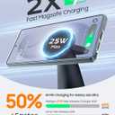 Magnetic Wireless Charger for Samsung, 3 in 1 Charging Station Compatible with MagSafe Samsung Charger 25W Max for Galaxy S26 Ultra, Watch Charger Stand for Galaxy Watch Ultra 8 7, with 45W Adapter