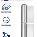 4 Pack Weld On Lift Off Hinges, 3-1/4" Heavy Duty Weldable Removable Flag Hinges, 440 Lbs Capacity for Trailer Ramp, Gate Door