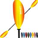 Best Marine and Outdoors Kayak Paddle, Carbon Fiber Shaft & Fiberglass Reinforced Polypropylene Blades, 220cm, 234cm, 250cm, Lightweight Kayak Paddles for Adults (Sunset)