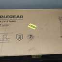 Perlegear Rolling TV Stand with Soundbar Mount for 43–83 inch TVs, 132 lbs