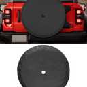 35 Inches Spare Tire Covers for Ford Bronco Badlands 2021-2025, Wildtrak, First Edition, Sasquatch, Everglades, Heritage Limited Edition, Wheel Tyre Protectors Accessories with Backup Camera Hole