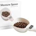 Electronic Measuring Spoon, Digital Measuring Spoon Scale, High Precision Food Scale with LCD Display, ABS Kitchen Measuring Spoon for Grams, Ounces, ml & Cups