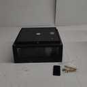 Solar Post Light, 11.81''x11.81'' Waterproof Column Pillar Lights Dusk to Dawn Modern Lamp Posts 3000K LED E26 Bulb Decoration Lantern for Garden Fence Patio Driveway