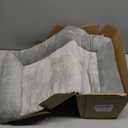 Zakkart Cat Perch for Window Sill with Bolster - Orthopedic Hammock Design with Premium Hardwood & Robust Metal Frame - Cat Window Seat for Large Cats and Kittens - Dark Stained Wood Gray Bed, 24''W