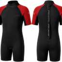 Kids Wetsuit for Boys Girls, 3/2mm Neoprene Shorty/Full Suit, Toddler Youth Thermal Swimsuit for Swimming, Surfing, Snorkeling, Beach and Pool (Small)