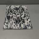 Women's Summer Leopard Print Casual Dress - Shirt Collar V-Neck Short Sleeve Flowy A-Line Dress (White)