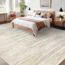 Living Room Rugs 10x14: Washable Moroccan Geometric Boho Rug Farmhouse Non Slip Stain Resistant Large Rug Low Pile Soft Carpet for Bedroom Dining Room Kids Room (Camel,10'x14')