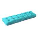 IPYNBAP Outdoor Bench Cushion, 59x18x5 Inch, Waterproof Bench Cushion for Outdoor/Indoor Furniture, Tufted Patio Bench Seat Cushion, Fade Resistant Outdoor Cushions for Porch Swing Couch, Teal Blue