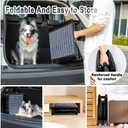 63" Long Dog Ramp for Car, Foldable Dog Ramps for Large Pet, Portable Dogs Ramp for Truck, 17" Wide Pet Car with Non-Slip Rug Surface, Pet Ramp for Large Dogs Up to 200LBS for Car, SUV & Truck-L