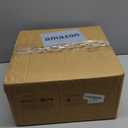 LE TAUCI Ceramic Plant Pots, 6 Inch Flower Pot with Drainage Hole & Saucer, Embossed Planter Pots for Indoor Plant Succulent, Orchid, Cactus, Home Decor - Set of 4, Arctic White