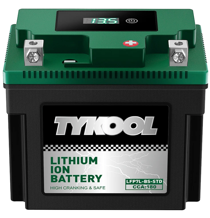TYKOOL YTX9-BS -STD 240CCA Lithium LiFePO4 Motorcycle Battery,2X Cranking Amps,5X longer life,Powersports battery,for Scooter,ATV,UTV (Polaris 150cc),BMW (310cc,650cc,1000cc),Honda,Kawasaki,Suzuki