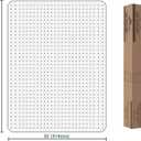FuturHydro Office Chair Mat for Low Pile Carpet, 48" x 36" Clear Computer Desk Chair Mats for Carpeted Floors, Easy Glide Rolling Plastic Floor Mat (Rectangle)