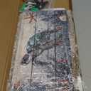 Sea Turtle Ocean Key Holder Key Hooks Organizer Hanger Rack Wall Mounted Wooden Key Rack with 5 Key Hooks for Home Entryway Front Door Kitchen Hallway Bedroom Wall Decorative Key Storage