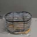 2 Pack Bag HolderStackable Trashbag Dispenser With Bamboo LidWall Mount Garbage Bag Dispenser Organizer for Kitchen Laundry Room Under Sink