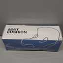 Memory Foam Seat Cushion for Sciatica & Back Pain Relief - Ergonomic Chair Pad with Adjustable Strap & Supportive Comfort Cover, Non-Slip for Car, Truck, Office Chair - Dark Gray