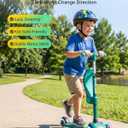 Gotrax KS3 Kids Kick Scooter, LED Lighted Wheels, Adjustable Height Handlebars and Removable Seat, Lean-to-Steer & Widen Anti-Slip Deck, 3 Wheel Scooter for Kids Ages 2-8 and up to 110 Lbs