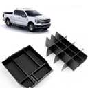ELECFRESH 2PCS Center Console Organizer for 2023 2022 2021 Ford F150 Accessories, Armrest Storage Box and 16-Compartments Divider for Ford F150 (Not fit for 2024-2026)