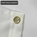 AZCOVER White Flag 2x3 FT, Blank Flags Small, Heavy Duty Polyester DIY Blank Flag with 2 Brass Grommets, Custom Small Banner for Boat, Patio, Garden, Yard Decoration