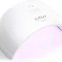 SUNUV LED UV Light for Nails, UV Dryer for Gel Polish Nail Lamp with Sensor 2 Timers SUN9C White Gift for Women Girls