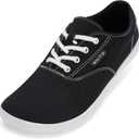 WHITIN Men's Wide Canvas Barefoot Sneakers | Zero Drop Sole | Minimalist Footwear